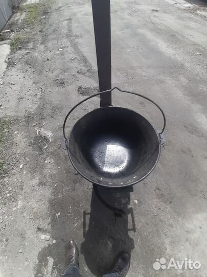 Печь для казана с трубой