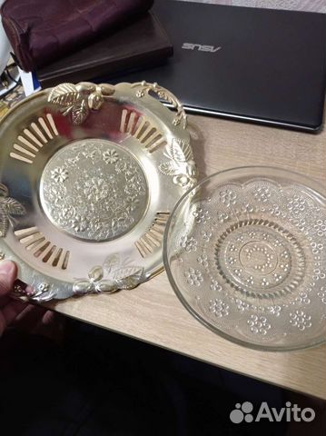 Блюдо СССР и Салатник стекло