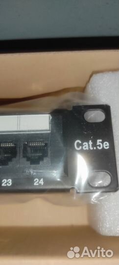Патч-панель 19, 1U, 24 порта, CAT5e