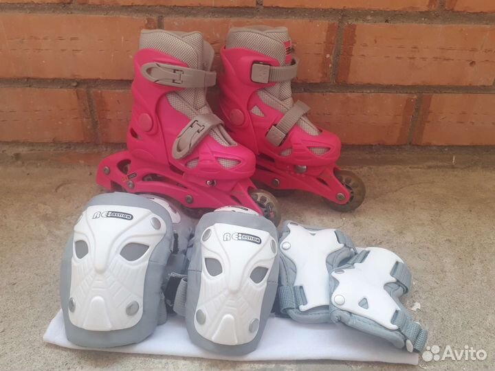 Роликовые коньки детские раздвижные