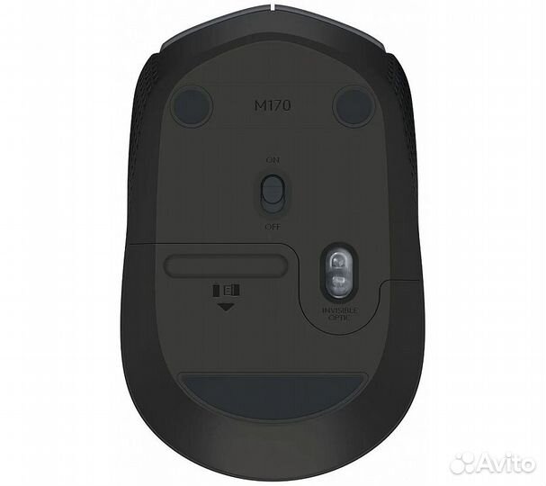 Беспроводная мышь Logitech M170, серый