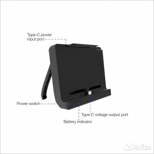 Подставка-зарядка с АКБ 10000 mAH для N/S,TNS-1718