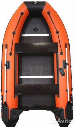 Лодка пвх адмирал 330 CF (оранжево-черная)
