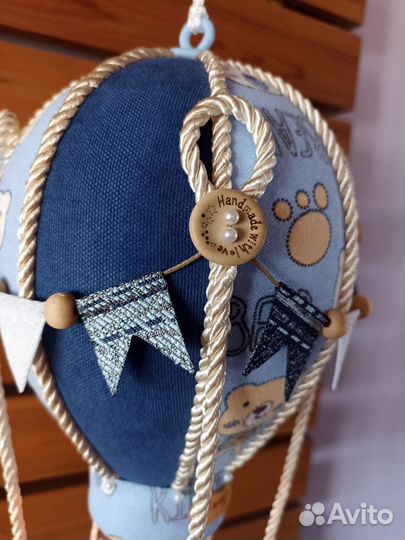 Плюшевый мишка на воздушном шаре ночник подарок