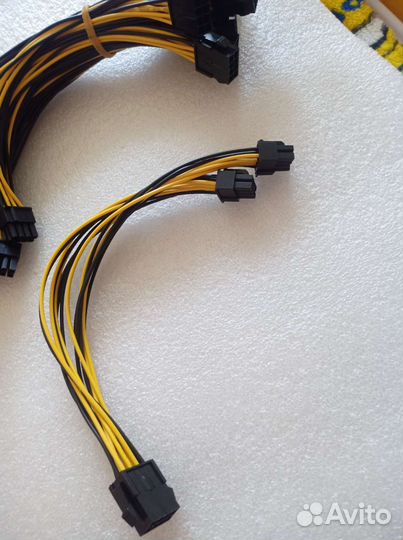 Переходники с 6 pin на 8 pin и с 8 на 2*8 pin