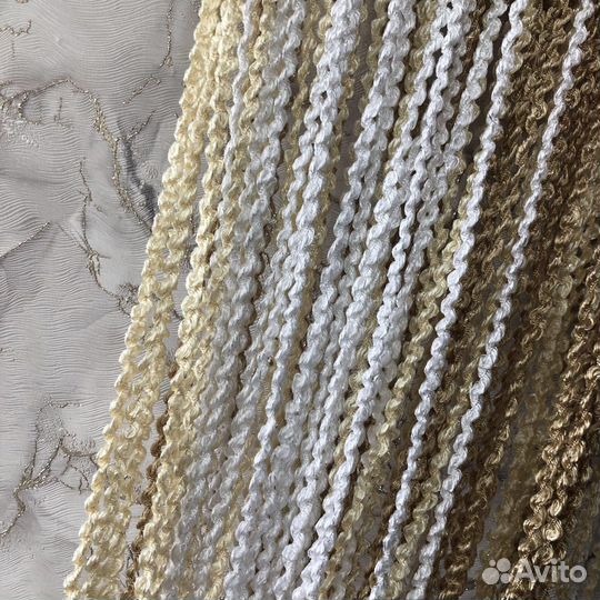 Шторы тюль кисея спираль нитяные