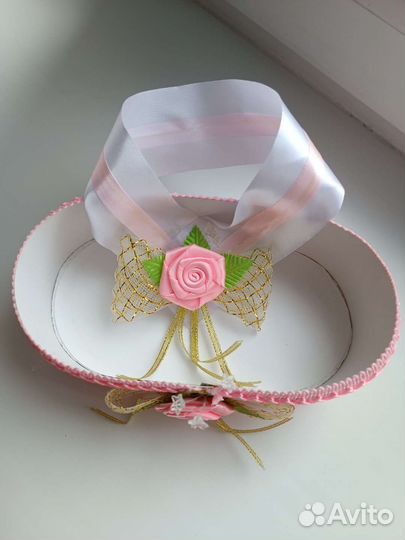 Украшение для шампанского свадебное