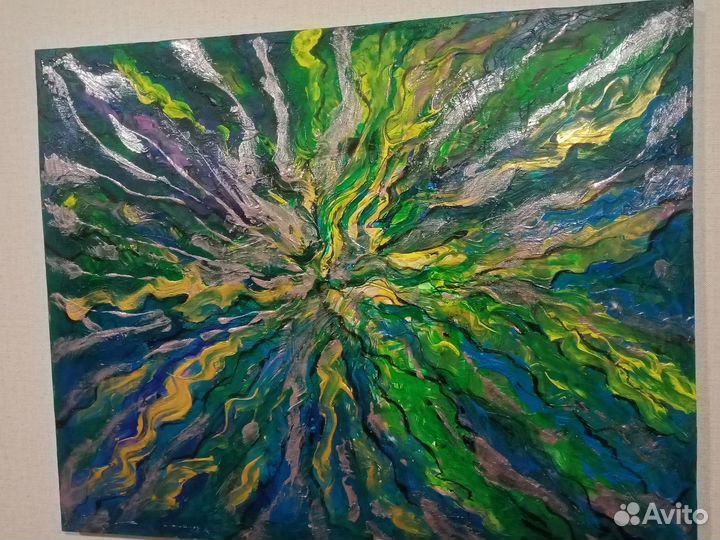 Картина абстракция. Холст