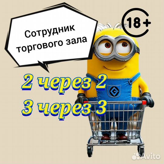 Продавец в торговый зал