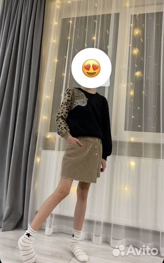 Юбка шорты zara, джемпер