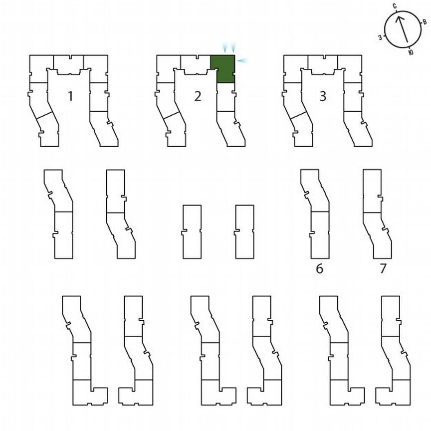 3-к. квартира, 64,4 м², 2/3 эт.