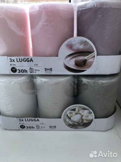 Свечи восковые Икеа