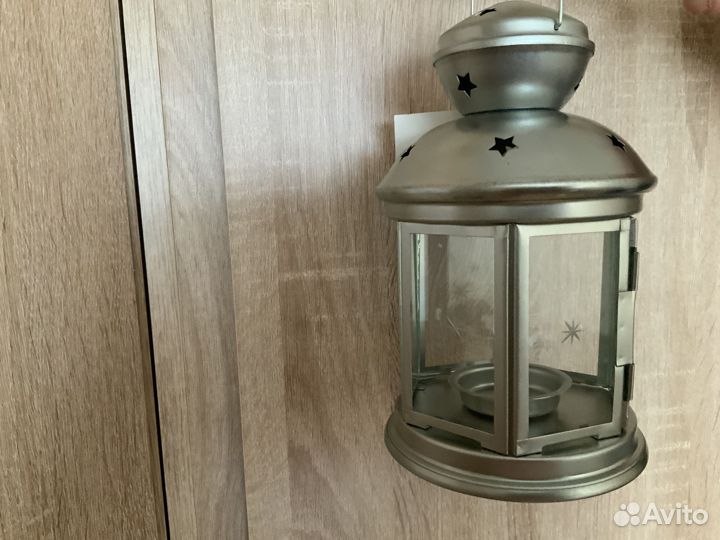 Фонарь-подсвечник IKEA Rotera с набором свечей (24