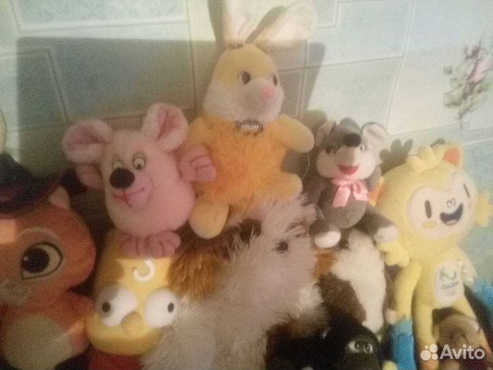 Набор мягких игрушек,чистые,одним лотом