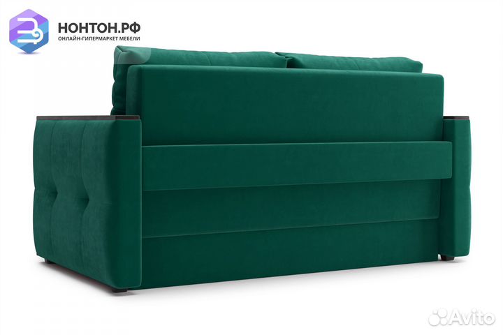 Диван еврокнижка Инсайд изумрудный