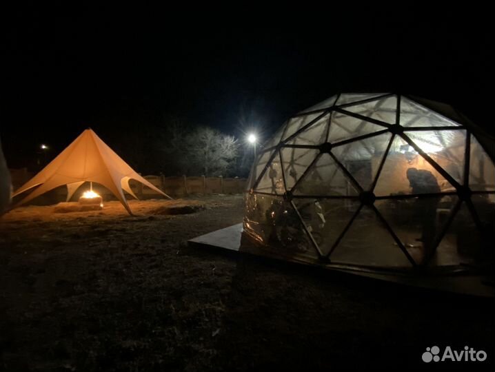 Купольный шатер для глэмпинга