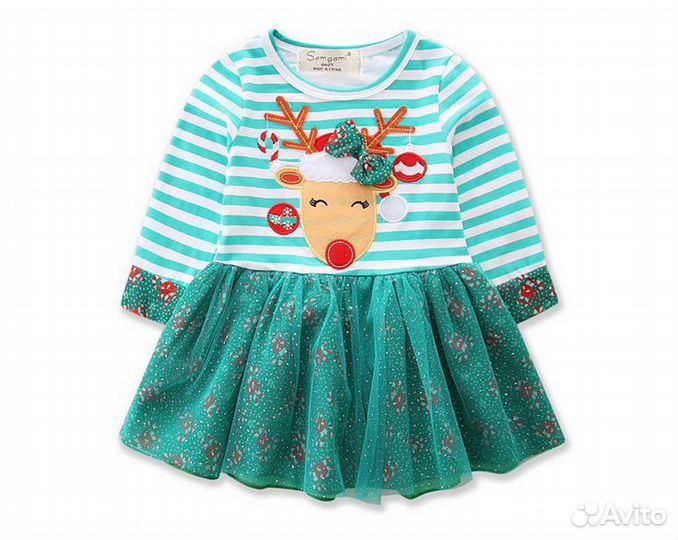 Платье для девочки новогоднее