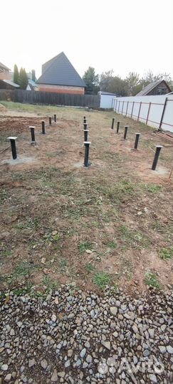 Монтаж винтовых свай под ключ