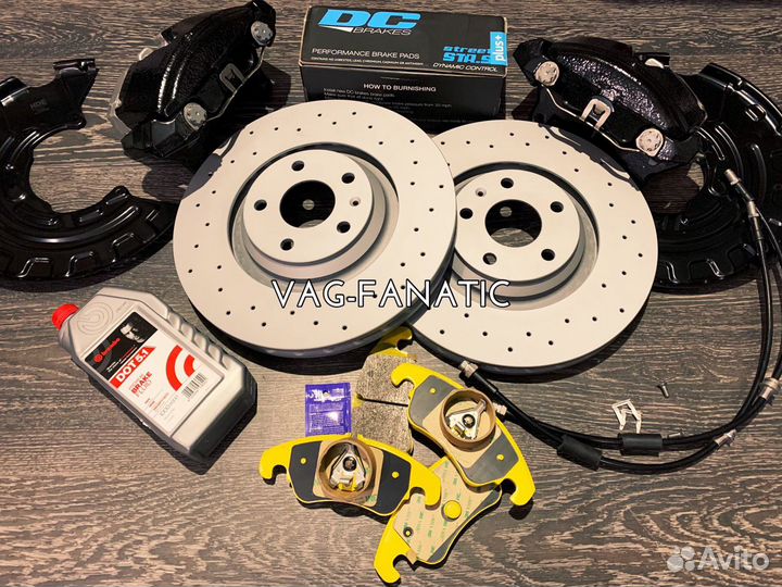 Большие тормоза 340/30 для golf6 yeti passat EOS