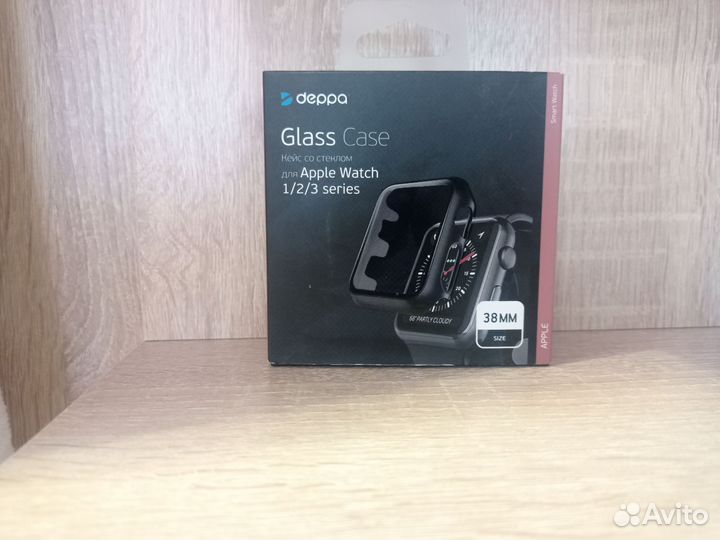 Кейс со стеклом для Apple watch 1 2 3 series