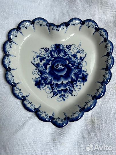 Блюдо сервировочное Гжель