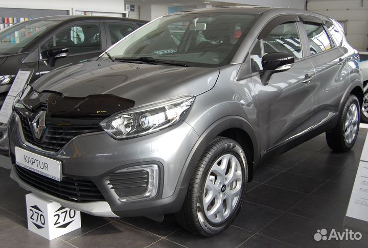 Дефлектор капота (Classic черный) Renault Kaptur