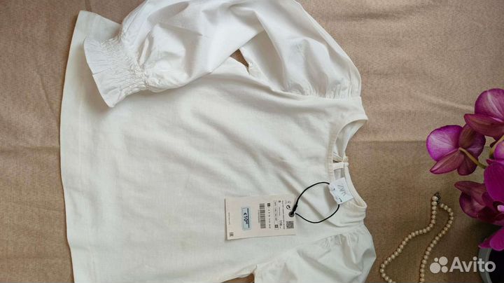 Блузка белая для девочек