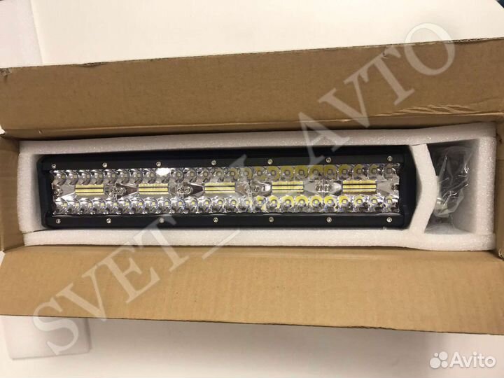 Лэд Светодиодная балка LED фара 300W 37 см Белая