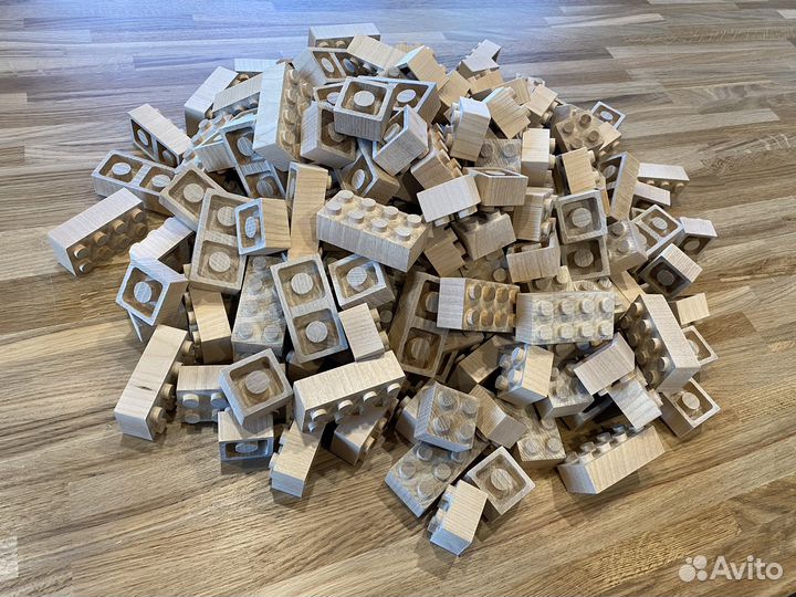 Lego конструктор натуральное дерево