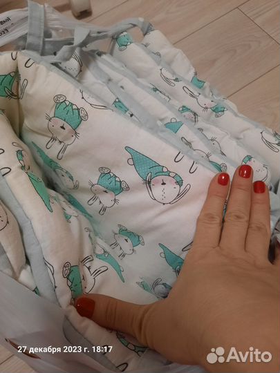 Бортики подушки в детскую кроватку