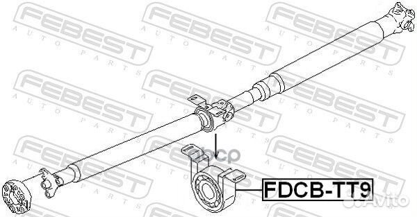 Подшипник опоры карданного вала зад прав/лев