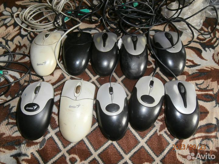 Мышки шариковые оптические PS/2 USB беспроводные