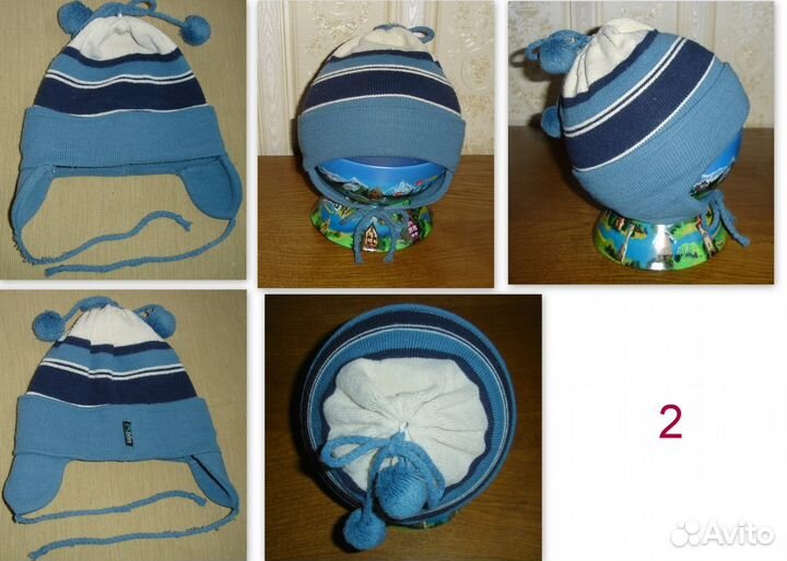 Шапка шерст. и демисез. д/мал на 2-4г, р.48-51