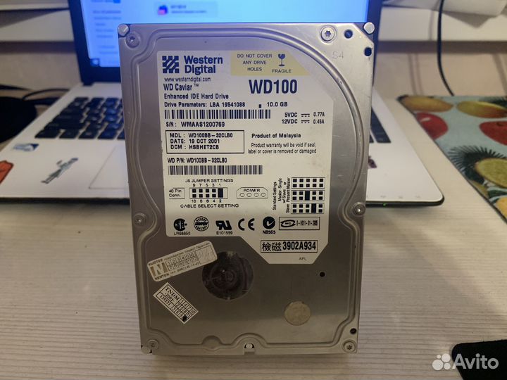 Жесткий диск Western Digital 10Gb
