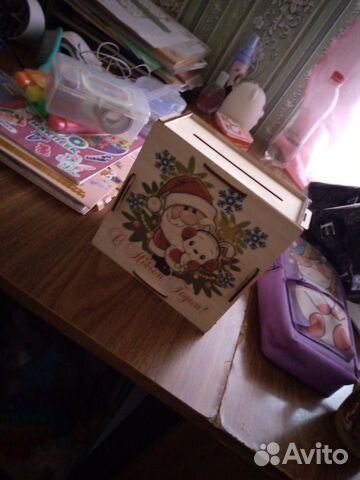 Копилка обычная из дерева