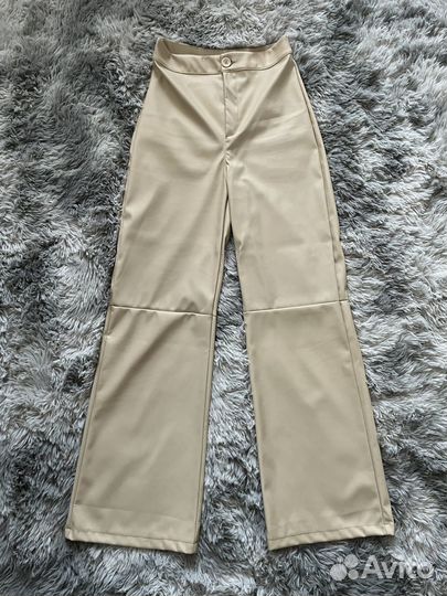 Кожаные брюки xs 38
