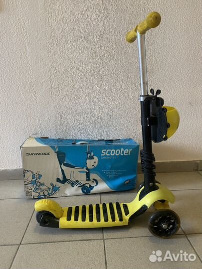 Самокат детский с сиденьем 5в1