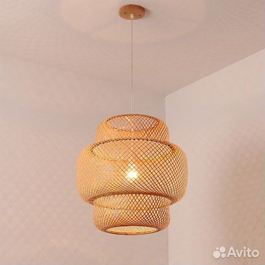 Плетёный абажур IKEA
