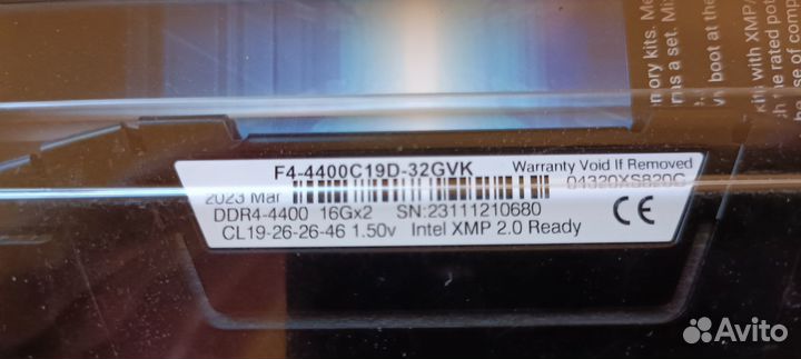 G.skill ddr4 32gb 2x16gb 4400mhz