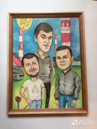 Шарж по фото на заказ