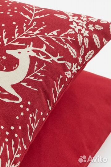 Наволочка новогодняя hm home 50*50 2шт