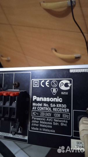 Ресивер звука Панасоник av control recever sa-xr30