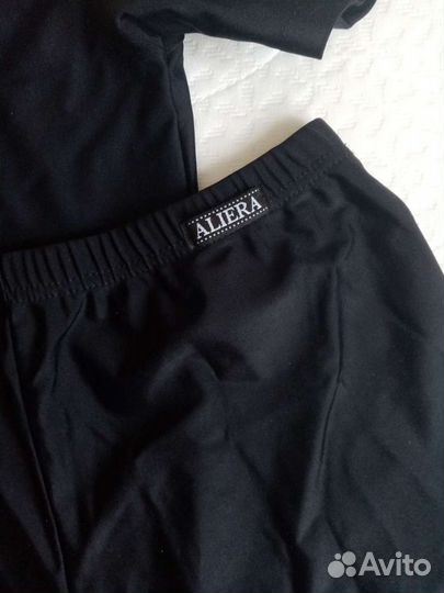 Футболка и шорты чёрные р.164-88-69