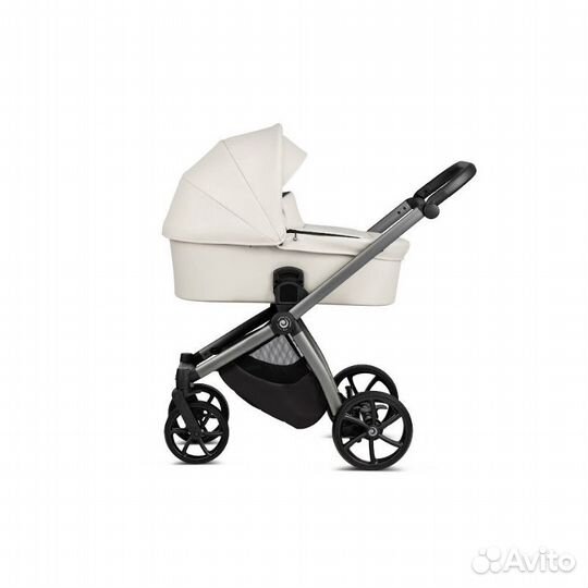 Коляска 2 в 1 Tutis Mio Eco-Leather (Light Gray)