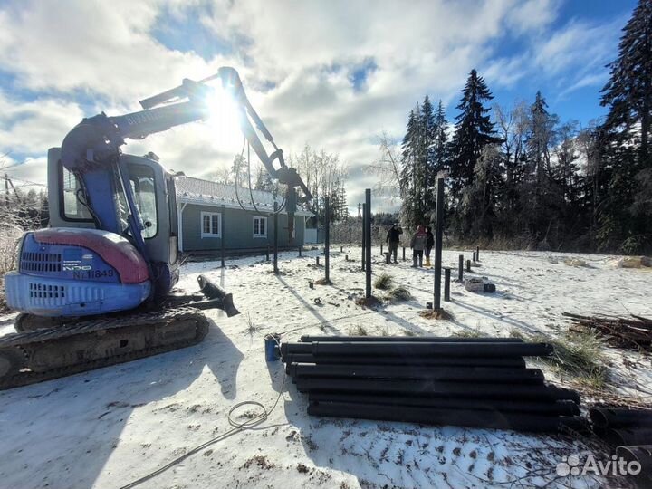 Услуги эксковатора погрузчика и другой техники