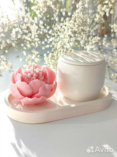 Свечи ручной работы из кокосового и соевого воска