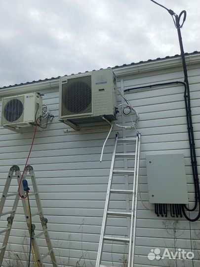 Установка кондиционеров закладка трассы