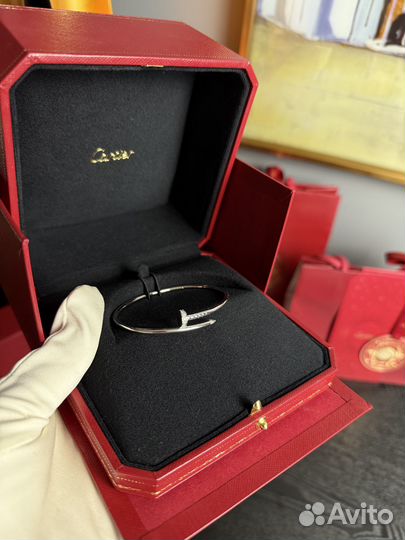 Браслет гвоздь Cartier Juste Un Clou 18k White Gol