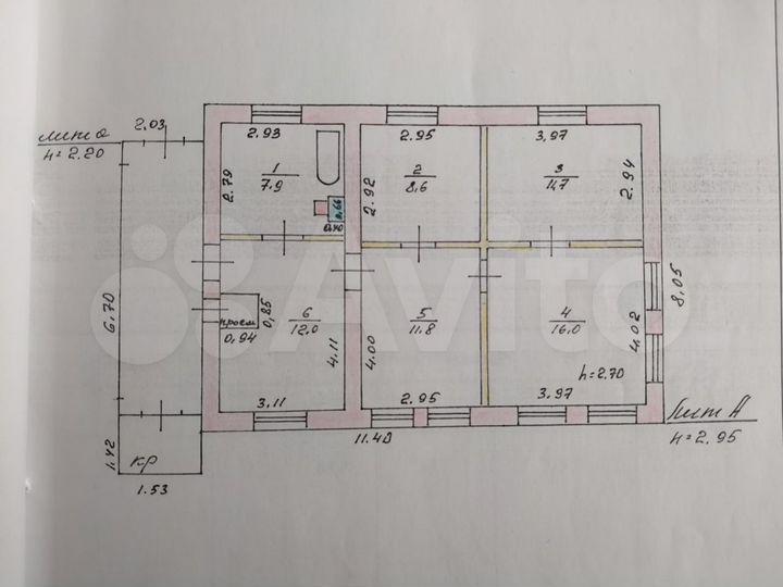 Дом 68 м² на участке 34 сот.