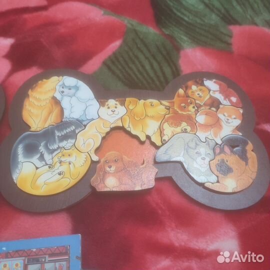 Развивающие деревянные игрушки головоломки